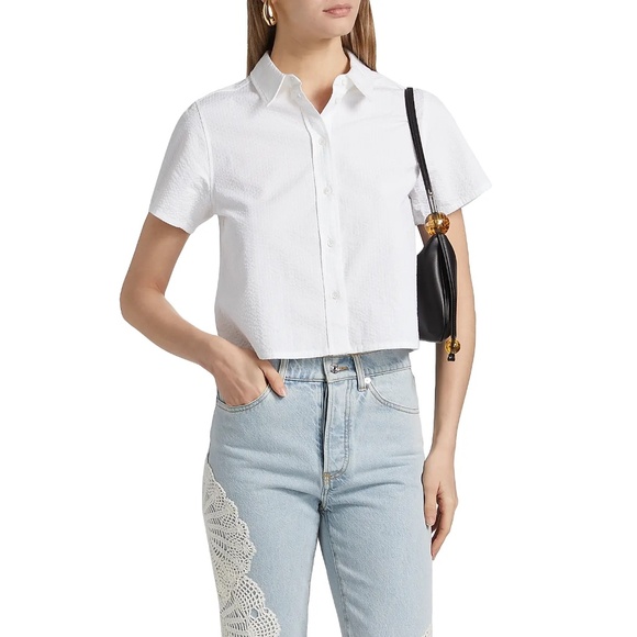 Frame Seersucker top XL New - Picture 3 of 13